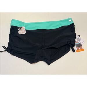 ZeroXposur Plus Ruched Boyshort Tankini Bikini Swimsuit Bottom Short NWT Size 0X